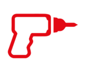 Red drill icon