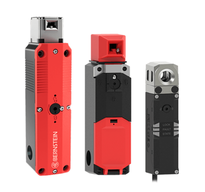 Ein Gruppenbild von BERNSTEIN Sicherheitsschaltern mit Zuhaltung