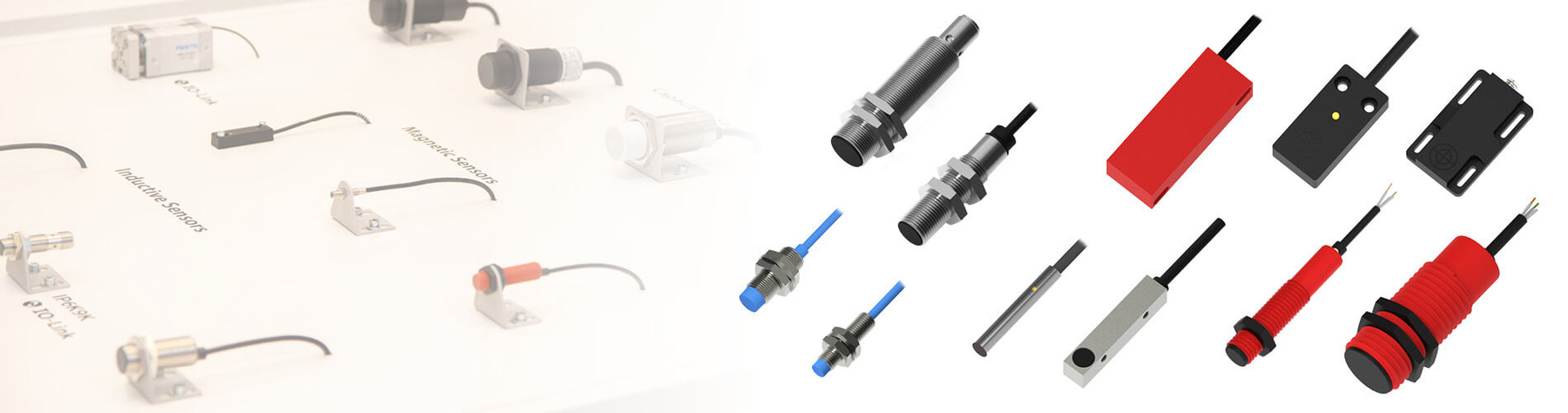 Header mit verschiedenen induktiven Sensoren von BERNSTEIN