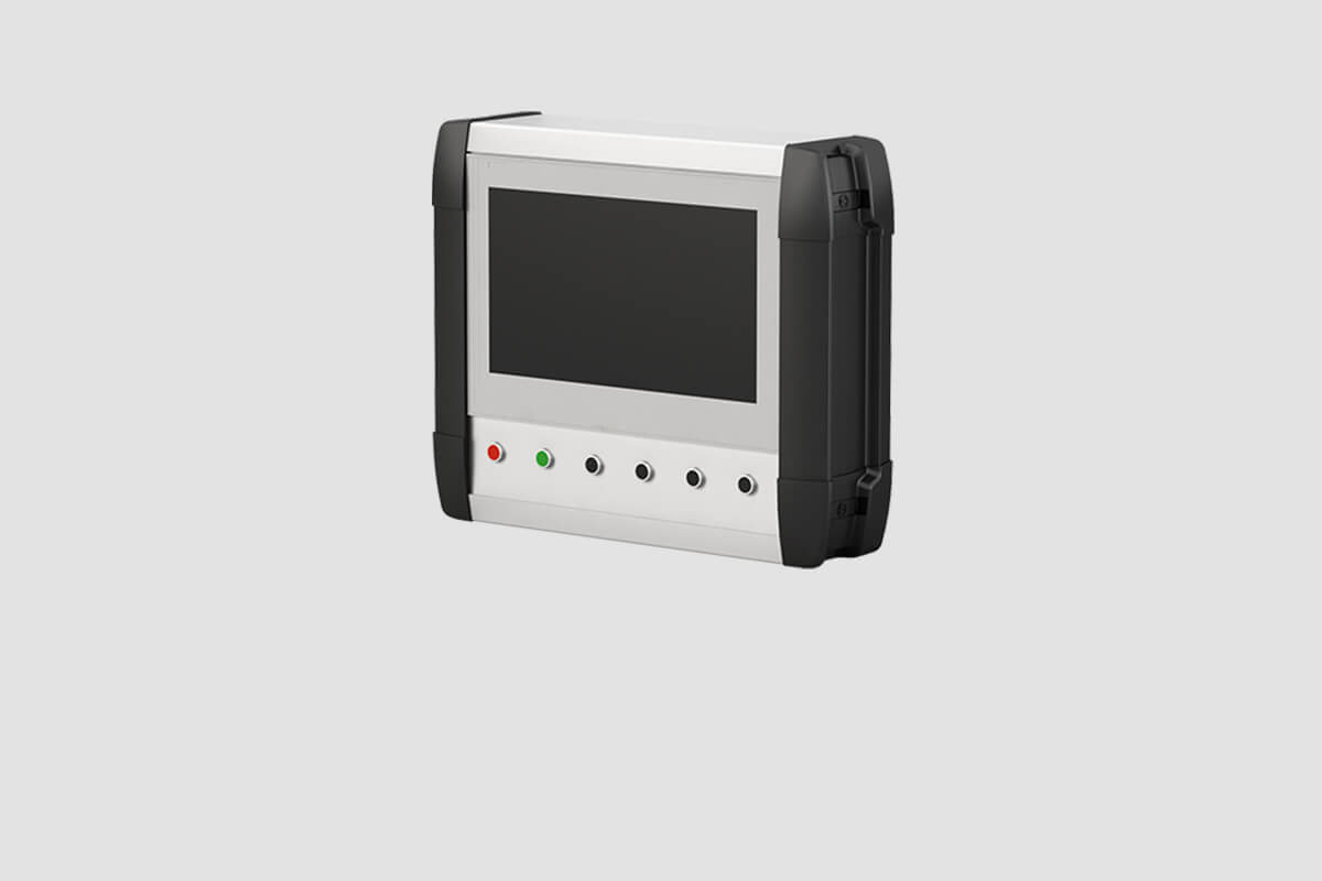 Produktbild BERNSTEIN Bediengehäuse/Steuergehäuse CC-5000 neXt auf grauem Hintergrund