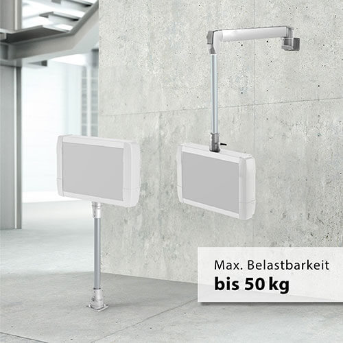 Ein Produktbild vom BERNSTEIN Tragarmsystem CS-480 mit Gewichtsangabe in Deutsch