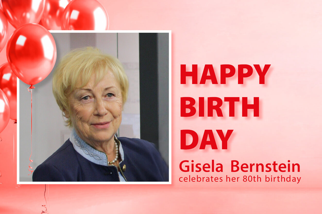 Cover picture Press release 80th birthday of Gisela Bernstein