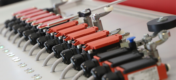 Various position switches for safety gate monitoring