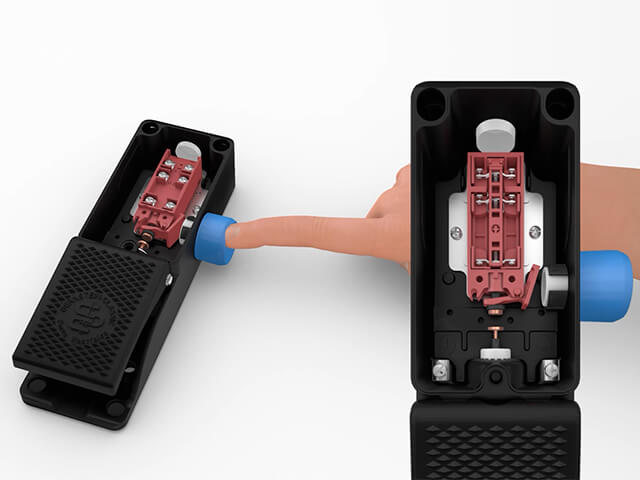 Foot switch with enabling function