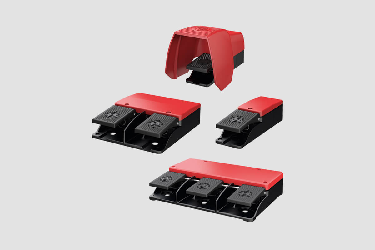 Product overview of standard foot switches from BERNSTEIN