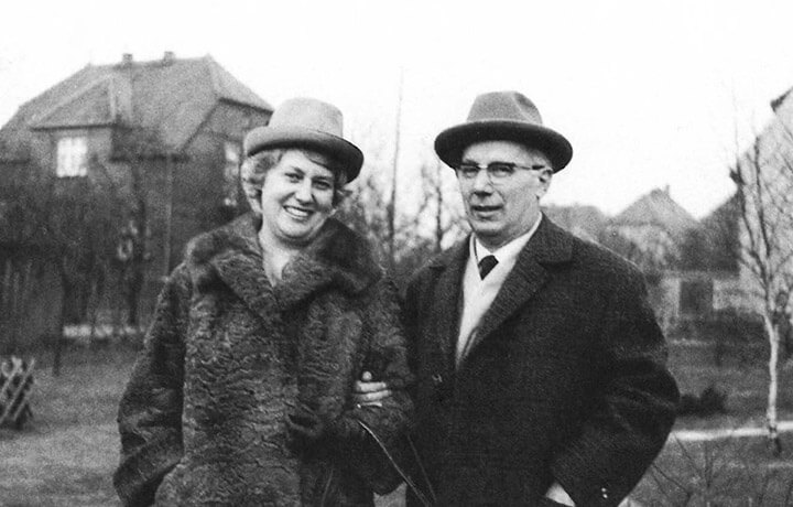 Geschichte der BERNSTEIN AG: Hans Bernstein, hier mit seiner Frau Ursula, gründete 1947 die Firma „BERNSTEIN Spezialfabrik für Schaltkontakte“.